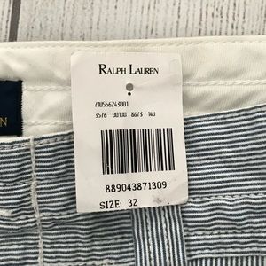 Polo Ralph Lauren Blue Pinstriped Cargo Shorts  Size 32"